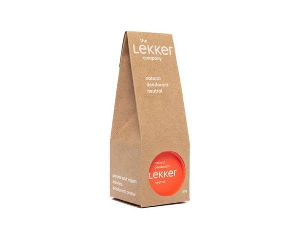 The Lekker Company Smeerbare Deodorant 30gr - Neutraal en Geurloos