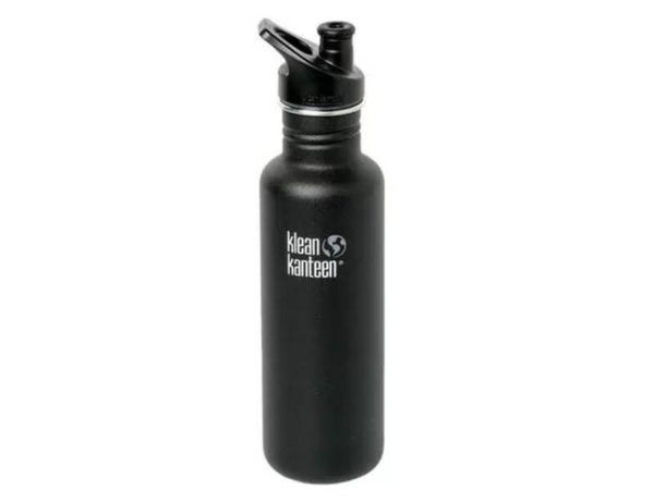 Drinkfles met Sportdop - Klean Kanteen - Zwart 800ml
