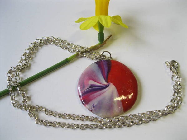 Collier 'Spirale' en Fimo®  - N1056