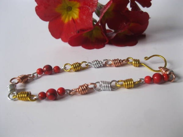 Bracelet en maillons nid de miel - B1174