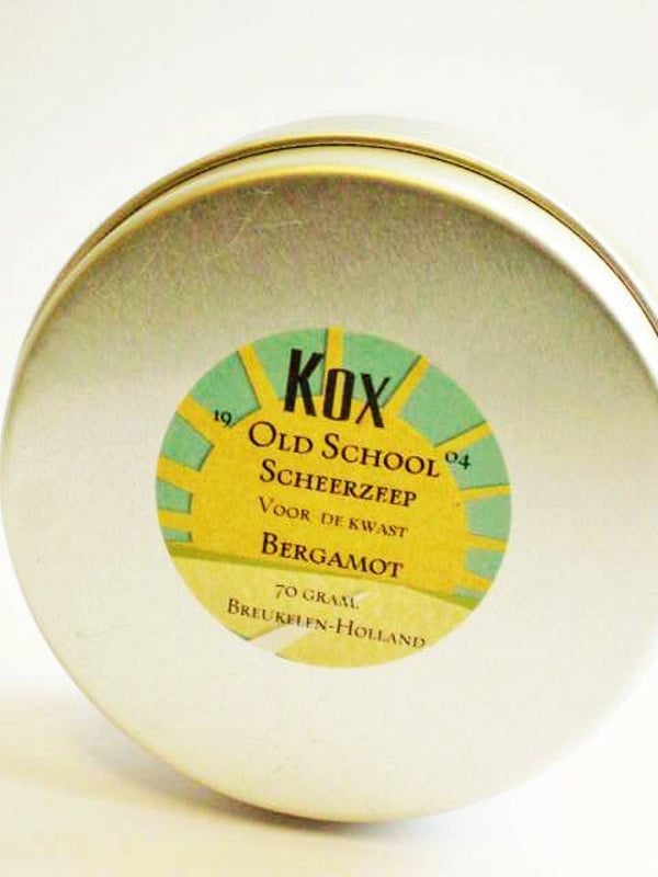Kox  Old School Bergamot scheerzeep in blik-70 gram-