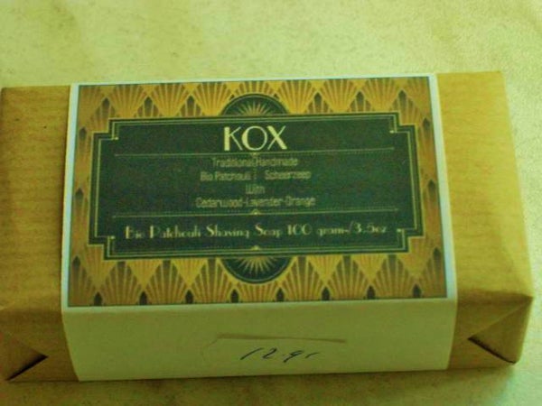 Kox Biologische Diervriendelijke Patchouli scheerzeep-100 gram