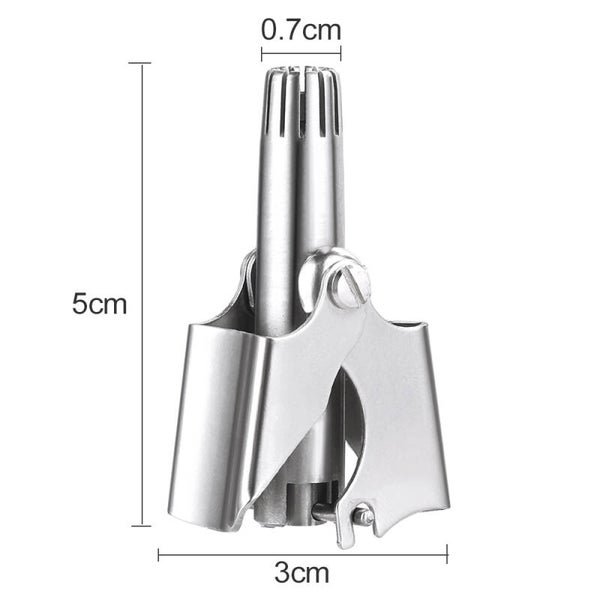 Roestvrijstalen Mechanische Oor&Neushaar Trimmer in blik.