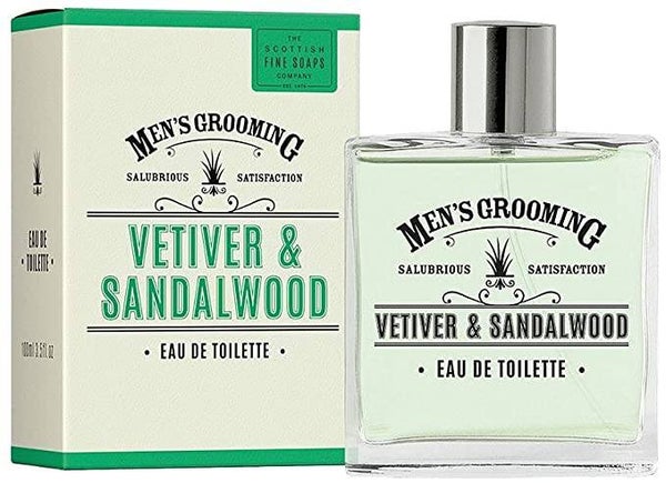 Scottish fine Soaps Vetiver&Sandalwood Eau de Toilette Spray-100ml