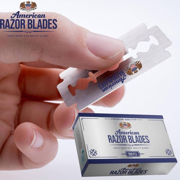 American Razor Blades (dubelzijdige scheermesjes)Double edge 200 stuk.