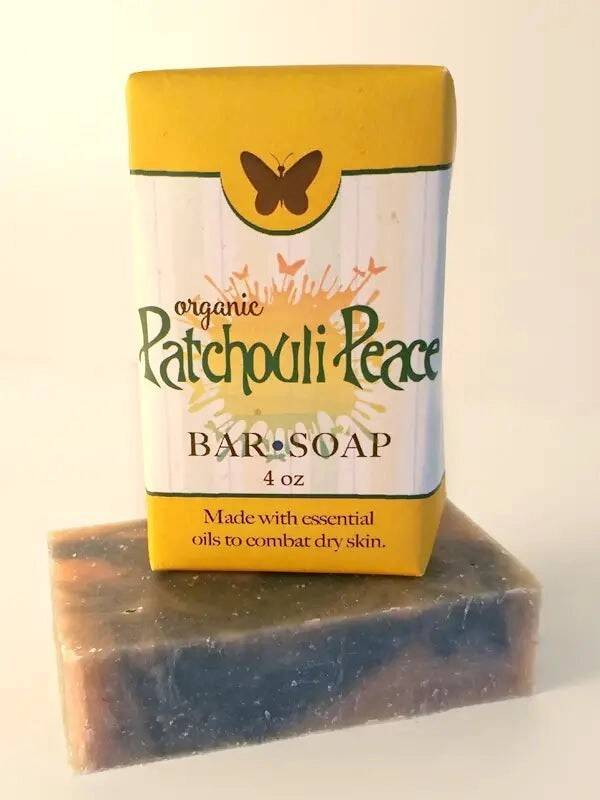 Amish Country Patchouli Peace zeep preventief tegen droge huid 113,gram