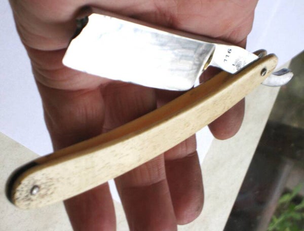 Antiek gebruikt Carl Schlieper (20mm) 6/8  open scheermes -No.14-19e century