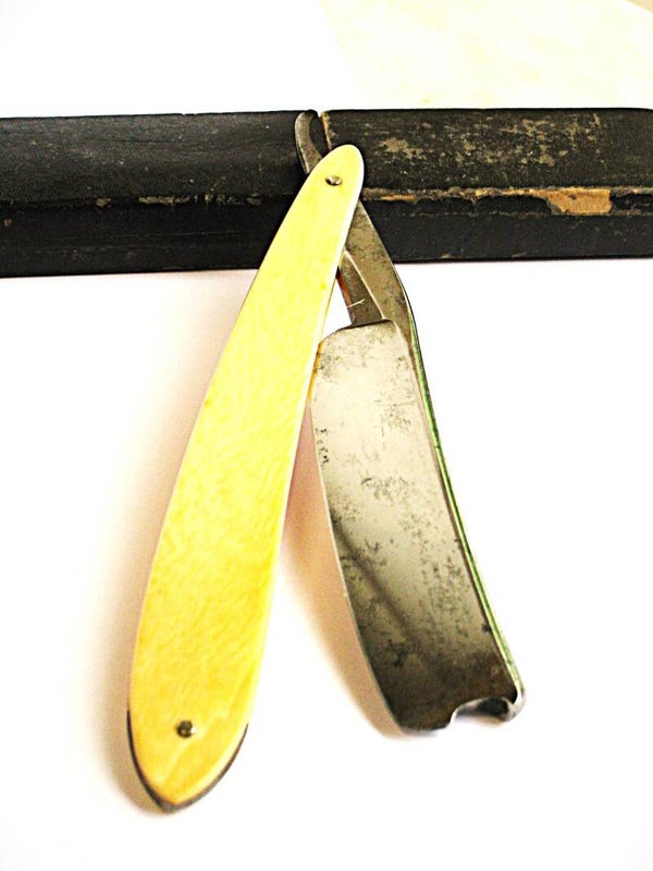 Antiek Charles Jackson uniqiue 6/8 shaving razor Sheffeld- 18e Eeuw