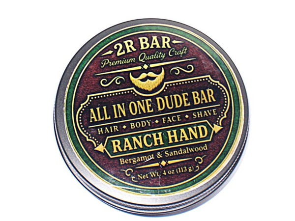 Alles in een Dude Bar ,,Ranch Hand,, Bergamot sandalwood 113 gram
