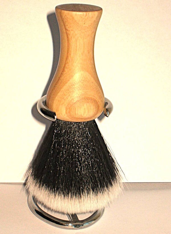 Yaqi 22mm Synthetische scheerkwast Essenhouten handgreep+Stand