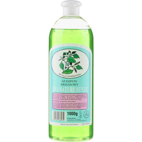 Eva Nature Berken Shampoo 1000ml-VEGA-Tegen vet haar en roos.