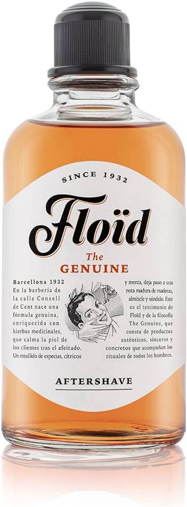 Floid Vigoroso (Extra Koel) After Shave 400ml in glazen fles-Menthol