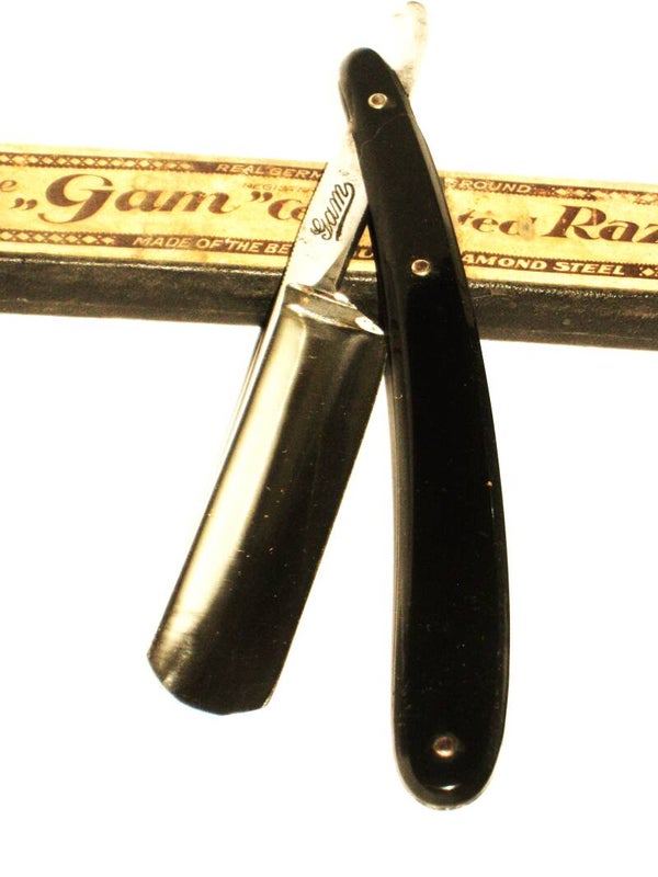 Klassiek gebruikt  The Gam Celebtrated razor 6/8 scheermes 50s-no.168