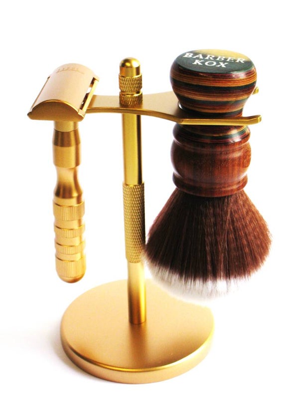 Boti-Kox verguld 4 delig scheerset-No.8