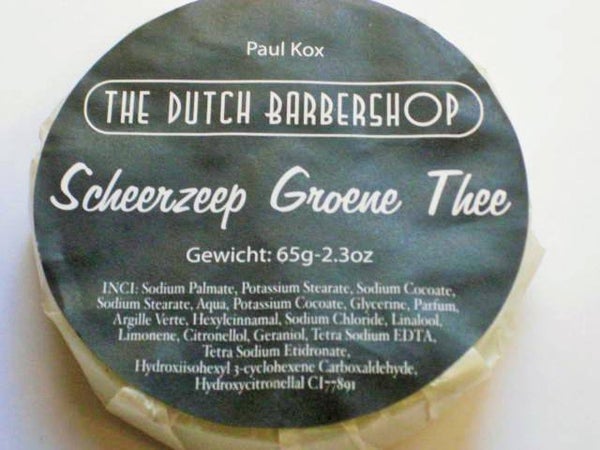 Dutch Barbershop Groene Thee scheerzeep vulling-65 gram