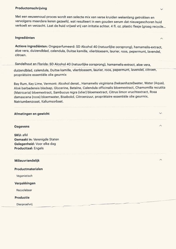 Productinformatie