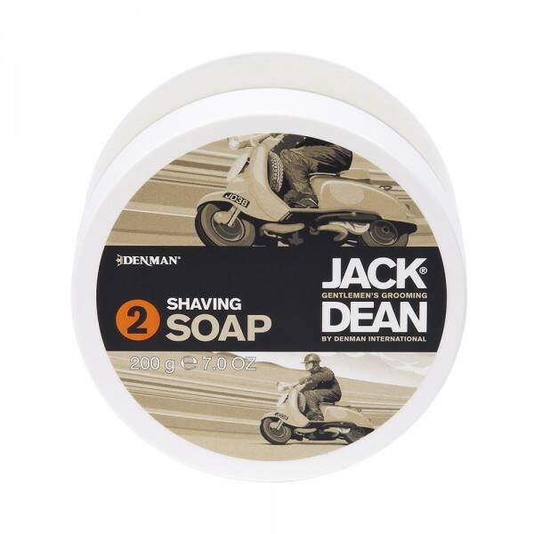 Jack Dean scheerzeep 200ml extra fris.Kwast