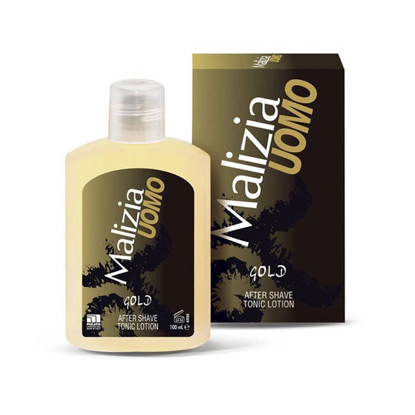 Malizia Uomo Gold-After Shave Lotion 100ml-Glas.