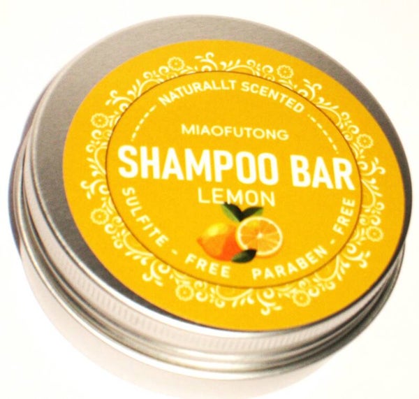 Lemon Shampoo Bar voor beschadigd en droog haar 60 gram