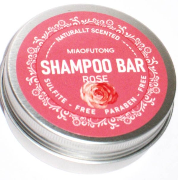 Miafutong Rozen Shampoo bar in alu blik 60 gram-Normaal haar.