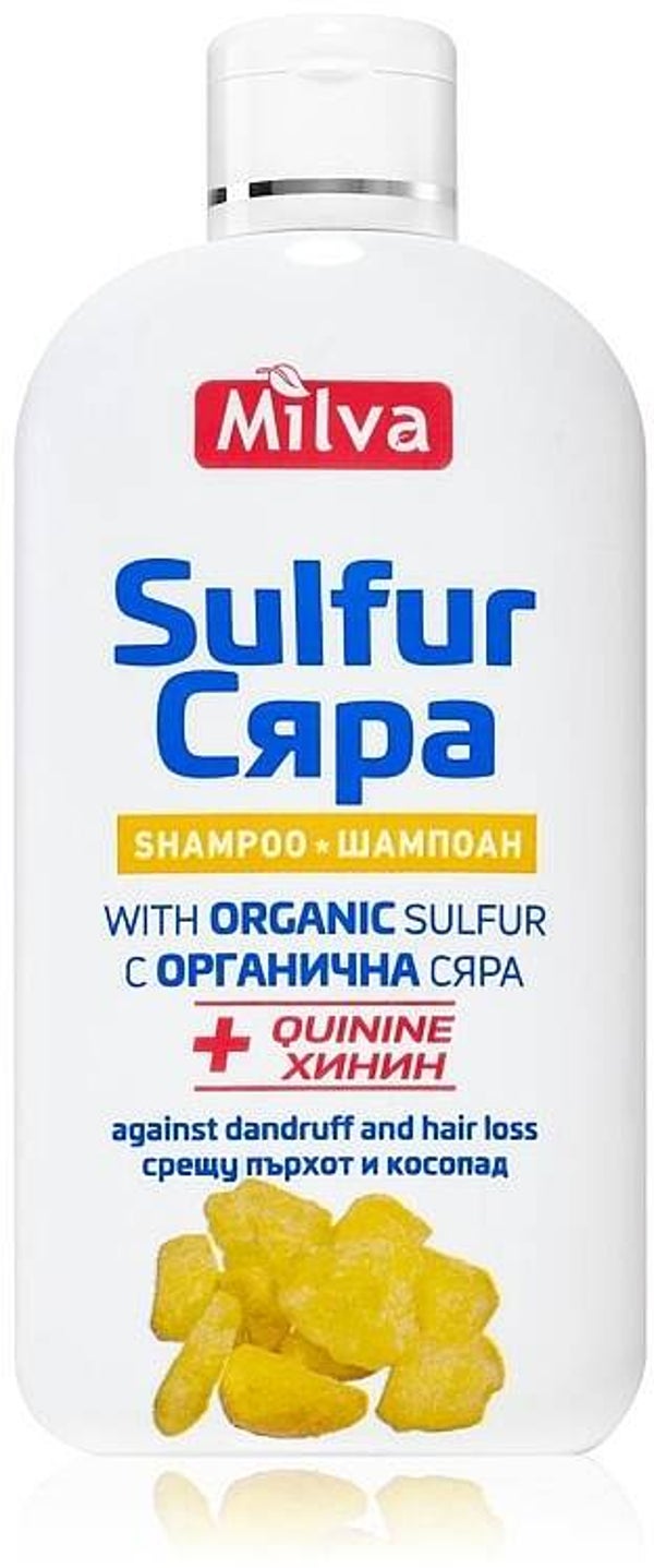 Milva Quinine&Sulfur (Zwavel) shampoo 200ml-anti Roos