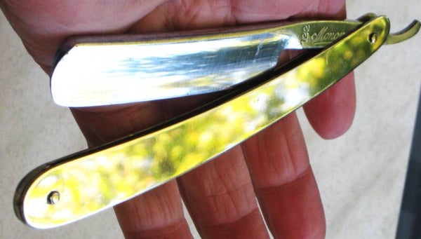 Klassiek gebruikt Monopol Solingen open scheermes 5/8 mes uit de 50s