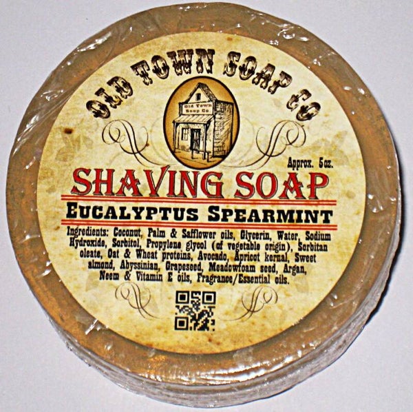 Old Town Eucalyptus&Spearmint natuurlijke scheerzeep 140 gram.