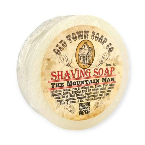 Old Town The Mountain Man scheerzeep puck- 140 gram