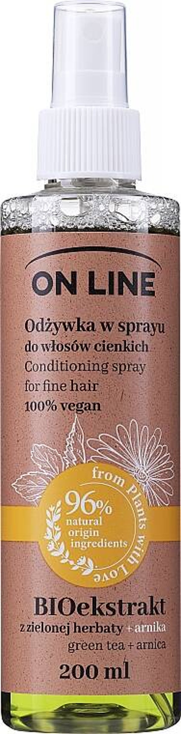 On Line Groene Thee&Arnika conditioning Spray 200ml-