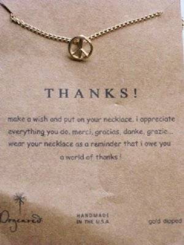 Thanks vergulde ketting -No.8