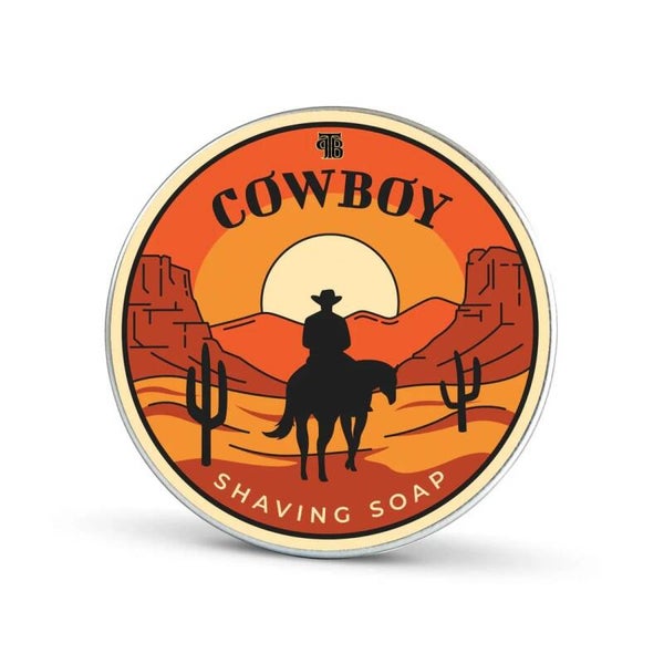The Personal Barber Cowboy Scheerzeep in blik van 100 gram