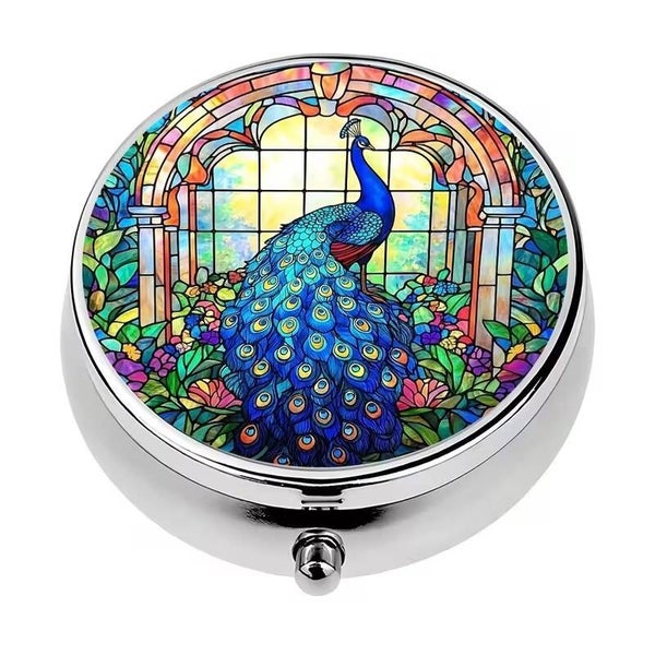 Pillendoosje Pauw 3 vaks