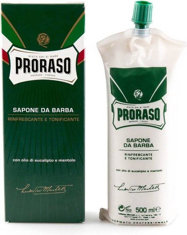 Proraso Tube scheercrémemet Menthol&Eucalyptus van 500ml