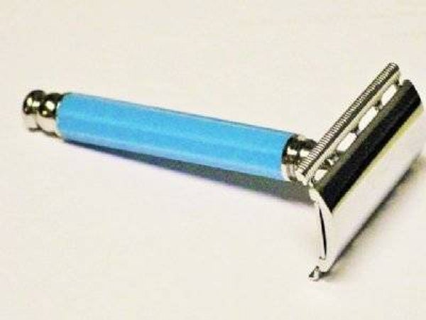 Kox&Co scheermes/krabber blauwe steel+10 Scheermesjes-No.112