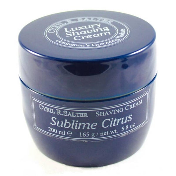 Cyril R Salter Sublime Citrus Scheercréme in pot van 200ml.