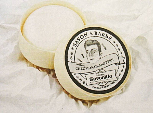 Savonitte Natuurlijke Scheerzeep Grand Pére in houten doos 100 gram