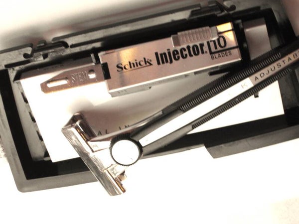 Klassiek gebruikte Schick Injector Agjustable  Razor +10 Schick Injector mesjes-Jaar 61