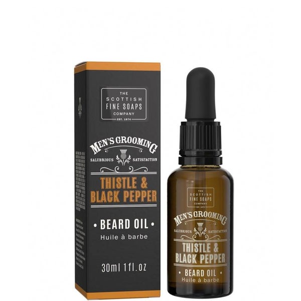 Scottish Fine Soaps Thistle&Black Pepper Baardolie-Flesje van 30ml