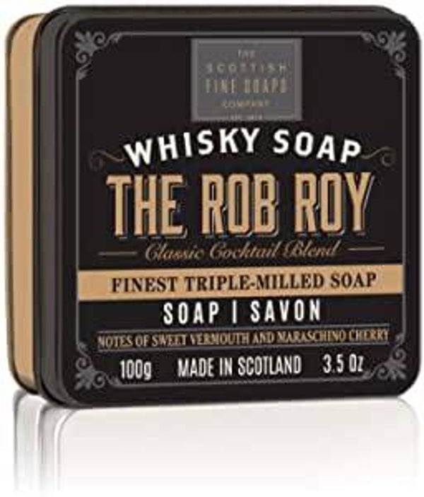 Scottish Fine Soaps The Rob Roy Whisky soap in blik van 100 gr-Vega