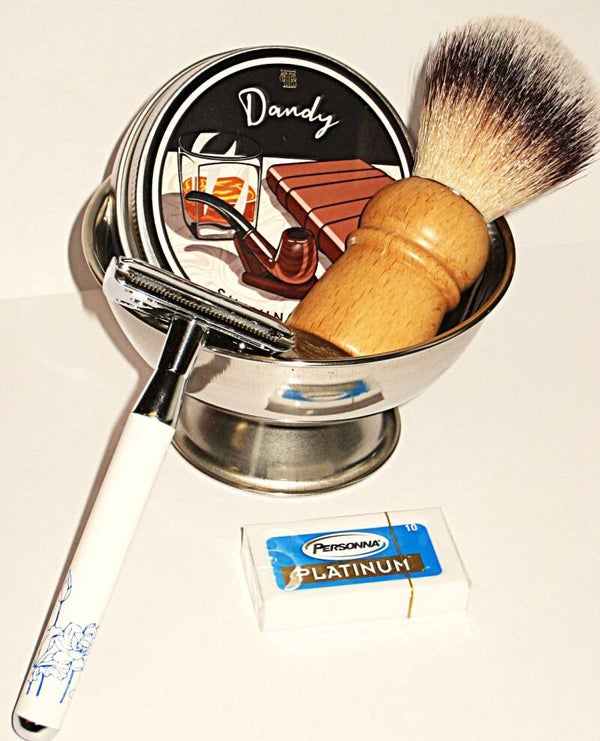 Scheerset The Personal Barber Dandy shaving soap 6 delig -No.979