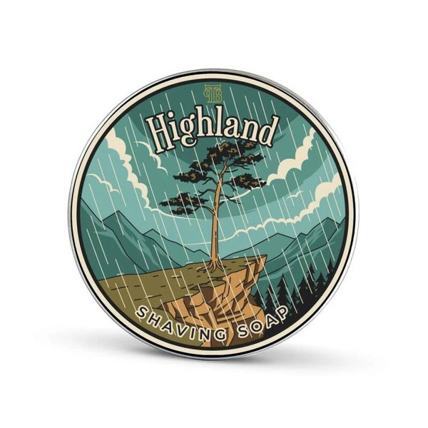 The Personal Barber Highland scheerzeep 100 gram in blik.