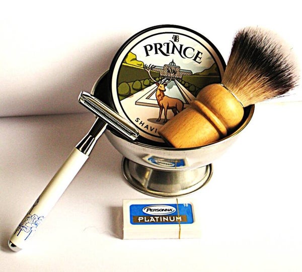 Scheerset The Personal Barber Prince scheerzeep in blik 100gr.no.978