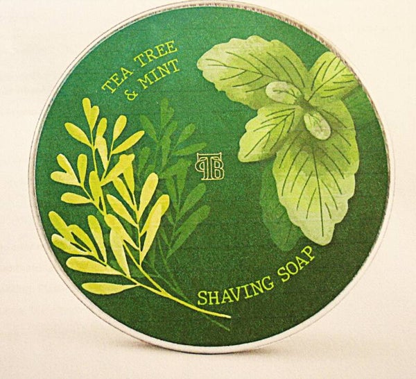 The Personal Barber Tea Tree&Mint Vega Vriendelijke scheerzeep 100 g-In Blik
