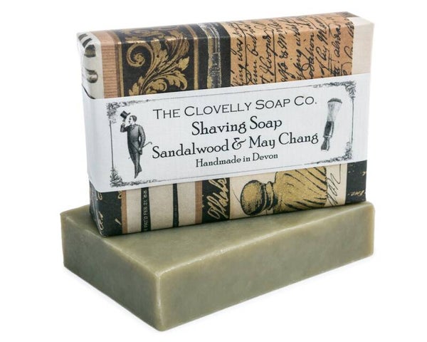 The Clovelly Soap co. Sandalwood&May Chang Scheerzeep 100 gram