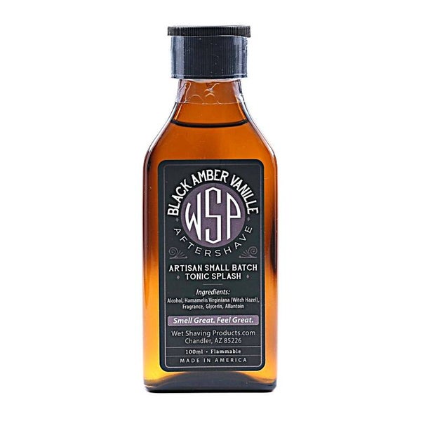 WSP WSP Zwarte Amber Vanille Aftershave Splash 100ml