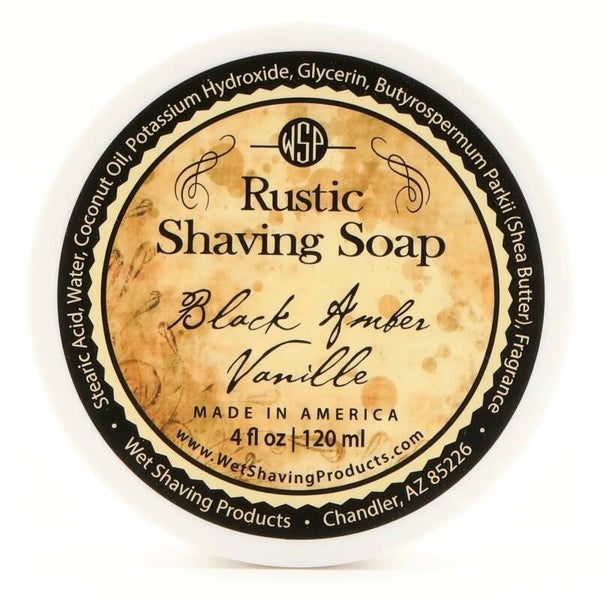 WSP Black Amber&Vanille scheerzeep 120ml