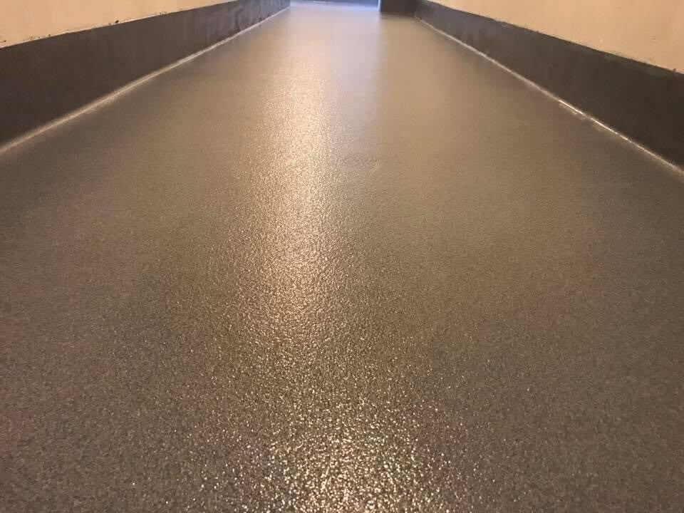 Finished epoxy garage floor by ProResin Flooring Solutions in the Poconos