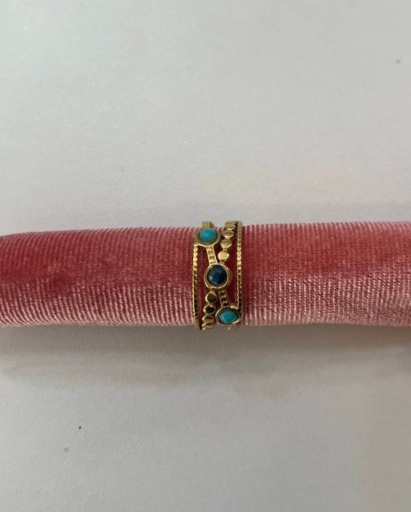 Dubbele ring goud