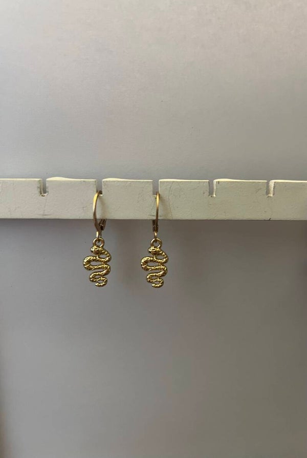 Oorbellen slangen goud