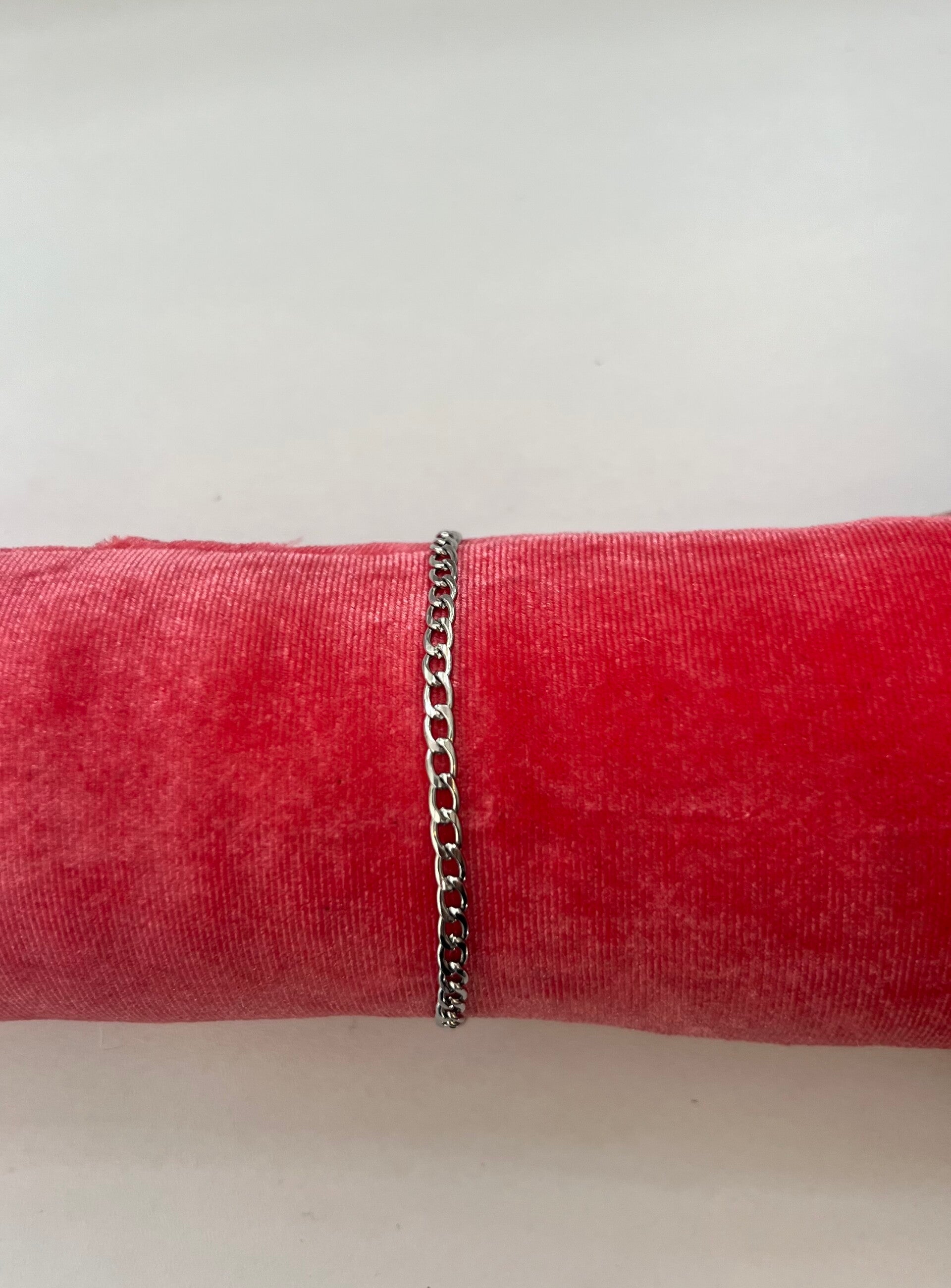 Schakelarmband zilver